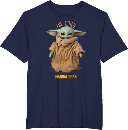 Vista 44 de Star Wars The Mandalorian Grogu The Child Photo Pose - Camiseta linda Negro