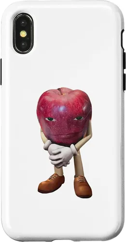Vista 4 de Carcasa para iPhone 15 Me Asf Apple Funny Apple Face Meme Wapple