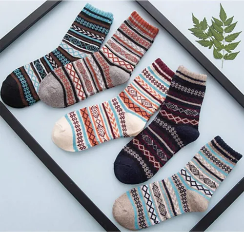 Vista 4 de Zando Calcetines de lana para mujer, calcetines atléticos de invierno, calcetines cálidos de lana merina, calcetines suaves y gruesos de media