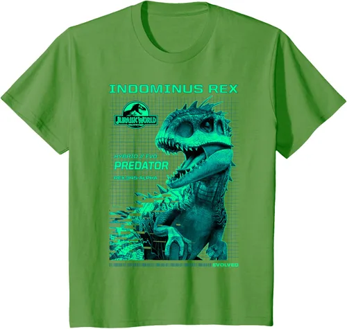 Vista 58 de Jurassic World Indominus Rex Hybrid Predator T-Shirt Small Negro