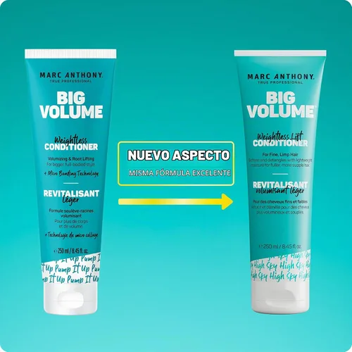 Vista 7 de Marc Anthony Acondicionador voluminizador de gran volumen para cabello fino