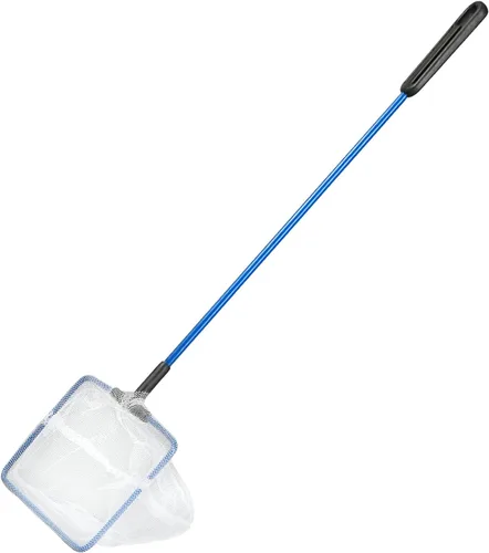 Vista 9 de AQUANEAT Aquarium Fish Net, Small Fish Tank Cleaning Net, Food Wastes Skimmer for Small Ponds and Pools