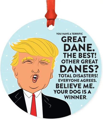 Vista 45 de Andaz Press - Adorno para árbol de Navidad con diseño de perro con texto en inglés "You Have a Terrific Affenpinscher" (MDF)