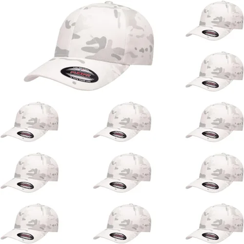Vista 85 de Gorra de béisbol Flexfit Wooly Combed Premium de 6 paneles estructurada Ajuste elástico Paquete al por mayor disponible Negro