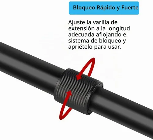 Vista 6 de Trípode Centro Columna Extensión Extensor Telescópica 2 Sección Polo Rod para Foto Studio Monopod Cámara DSLR