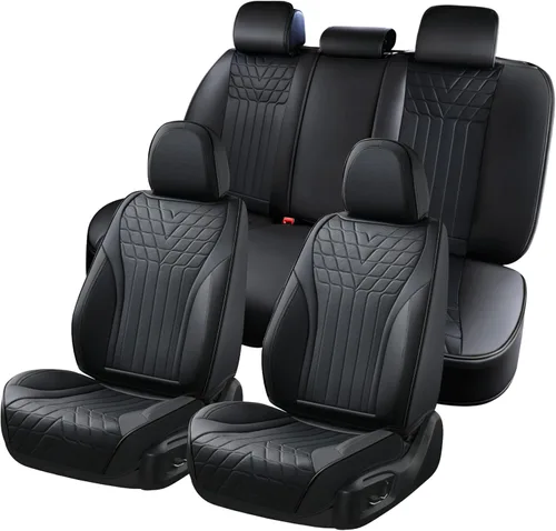 Vista 16 de Doogo Fundas de asiento de automóvil, fundas de asiento delantero para automóviles, protector universal de asiento de automóvil, fundas de asiento