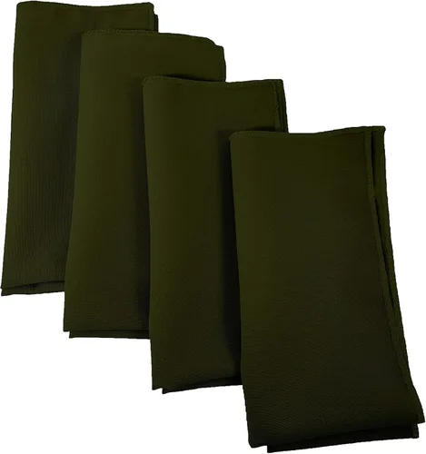 Vista 103 de LA Linen Paquete de 10 servilletas de popelina de poli, servilletas de tela suave, servilletas lavables y reutilizables, servilletas de mesa