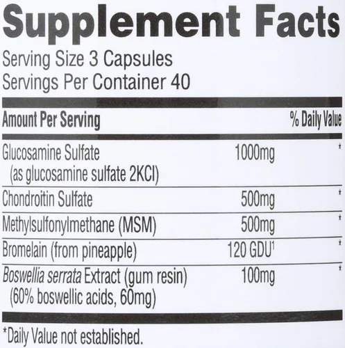 Vista 6 de 365 by Whole Foods Market, Glucosamina Condroitina y MSM, 120 ct