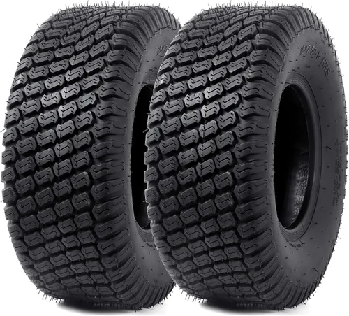 Vista 10 de AR-PRO (2-Pack) Neumáticos para cortacésped de 13X6.50-6, neumático de repuesto de 13X6.5-6 para tractor de césped, neumático para cortacésped sin
