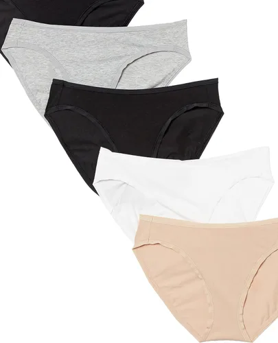Vista 2 de Tienda Essentials - Ropa interior de algodón estilo bikini para mujer, paquete múltiple (disponible en tallas extragrandes)