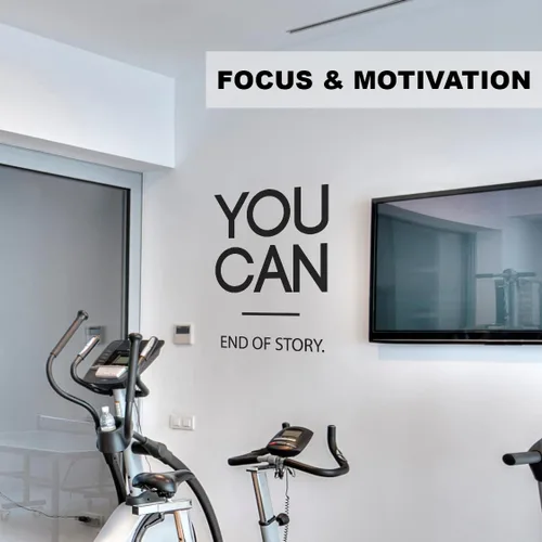 Vista 3 de You Can End of Story - Calcomanía motivacional de pared para gimnasio, yoga, ejercicio, fitness, entrenamiento, arte inspirador para pared, aula