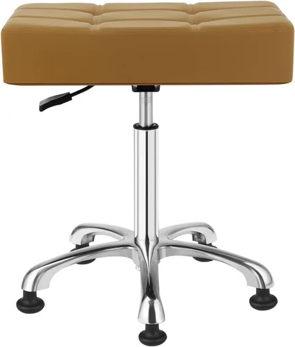 Vista 14 de Kaleurrier Taburetes resistentes con ruedas, taburete ajustable sin respaldo de 400 libras, silla giratoria para superficie de altura de mostrador