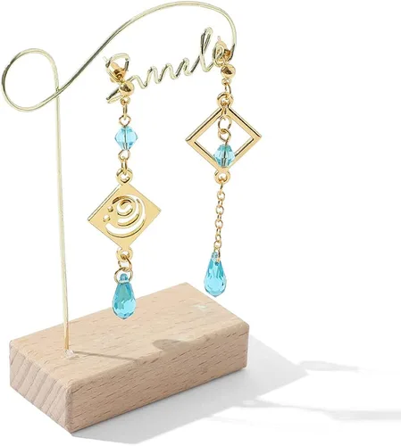 Vista 5 de Genshin Dangle Earrings For Women Girl - Anime Figure Element Eye Of God Anemo Vision Earrings Venti Cosplay Jewelry For Christmas Halloween