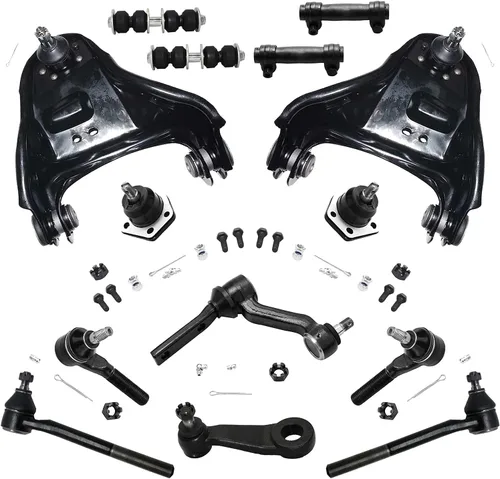Vista 88 de Detroit Axle - Kit de suspensión frontal de 15 piezas para Jeep Grand Cherokee 99-04 1999 2000 2001 2002 2003 2004, brazos de control superior e