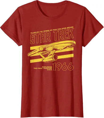 Vista 46 de Star Trek: The Original Series Enterprise '66 Collegiate Camiseta Negro