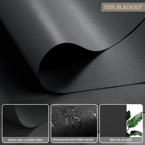 Vista 4 de ACMEART Persianas opacas motorizadas para ventanas, persianas enrollables eléctricas recargables con control remoto, persianas inteligentes que