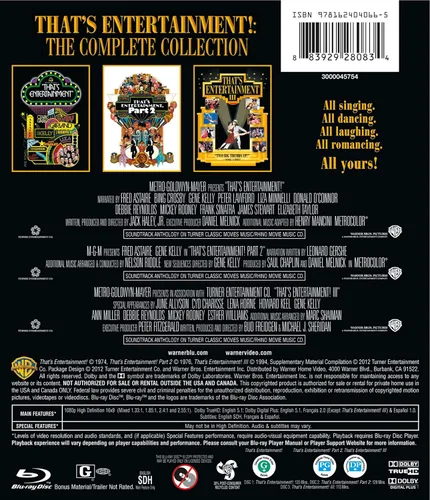Vista 2 de That's Entertainment Trilogy Giftset (BD) (Rpkg) Blu-ray