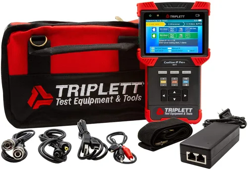 Vista 4 de Triplett 8071 CamView IP Pro+ CCTV Cámara Probador con servidor DHCP incorporado - IP, NTSC/PAL, AHD, TVI