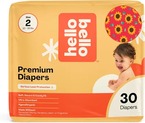 Vista 18 de Hello Bello Premium Pañales para bebé talla 1, 32 unidades de pañales desechables, extra absorbentes, hipoalergénicos con ajuste cómodo y seguro