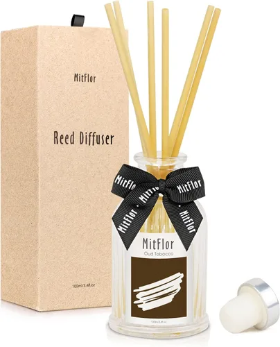 Vista 11 de MitFlor - Difusor de habitación, juego de difusor de varillas de ciprés de cedro con varillas de ratán natural, aromas refrescantes y limpios