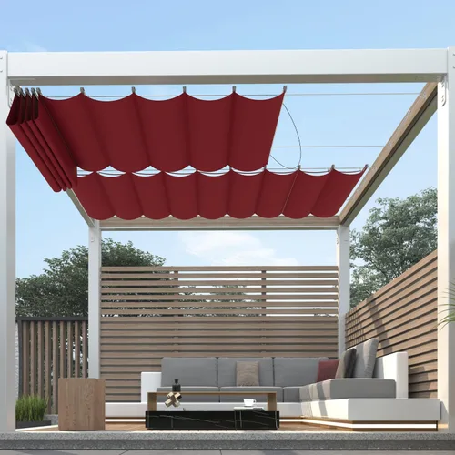 Vista 9 de Cubierta de Sombra para Pérgola de 3'×4' Impermeable Retráctil Toldo de Repuesto para Pérgola Vela de Sombra Deslizante con Herrajes de Cable