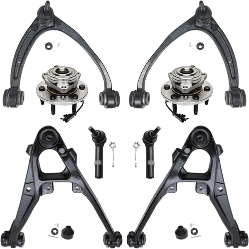 Vista 67 de Detroit Axle - Kit de suspensión delantera 4WD para Nissan Frontier Pathfinder Xterra, 2 cubos de rodamientos de ruedas, 2 brazos de control