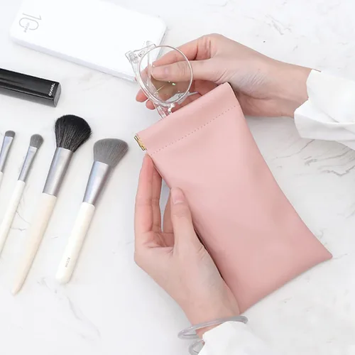 Vista 5 de Bolsa de moneda larga titular de cambio para mujer PU monedero monedero para fiesta de viaje (rosa), Moda