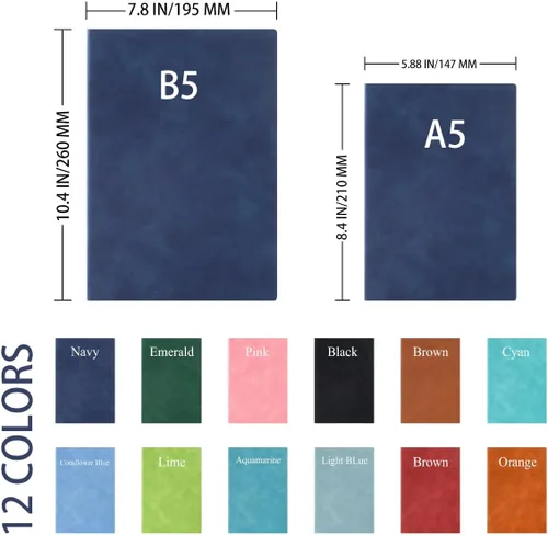 Vista 3 de Cuaderno de viaje personalizado de cuero para hombres y mujeres, grabado con nombre, logotipo, regalos personalizados para profesores, estudiantes