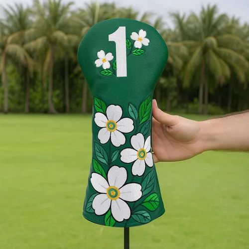 Vista 7 de Fundas para palos de golf, fundas para cabezas de conductor, Fairway 3, cubierta híbrida de cuero sintético, fundas para cabezas de rescate de golf