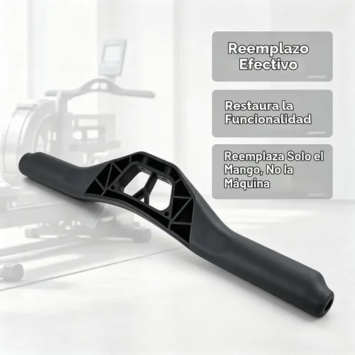 Vista 6 de Asamblea de mango de máquina de remo para Concept-2 Modelo D/E Powerfun 500/550 Interior Remo Soporte de manillar Pieza de Repuesto Negro Diseño