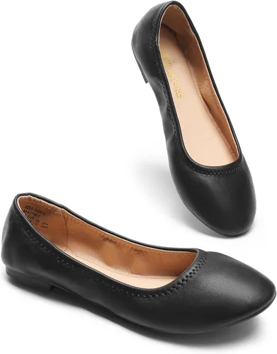 Vista 2 de DREAM PAIRS Zapatos planos para caminar de bailarina Sole-Happy para mujer