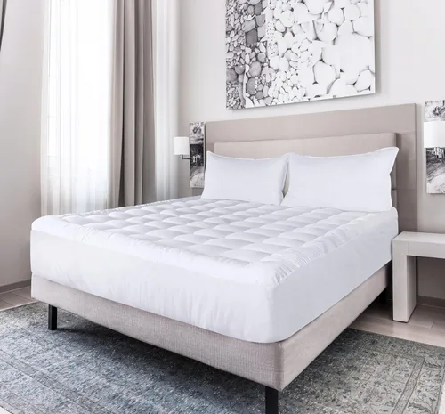 Vista 8 de Almohadillas de colchón premium, gemelo, Blanco