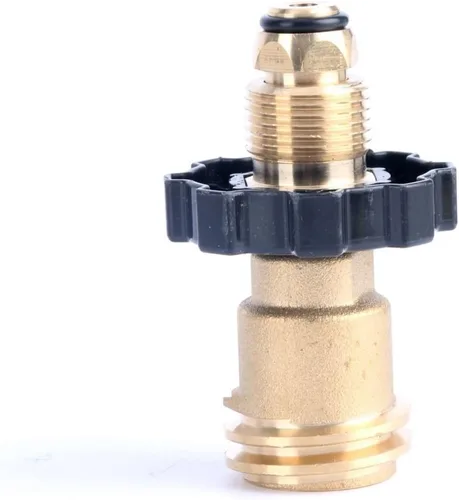 Vista 2 de Gasman Adaptador de tanque de propano LP POL x QCC 100 # Adaptador de tanque Retrofit