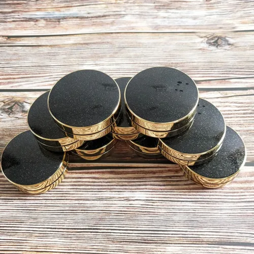 Vista 4 de FOMIYES Estuche robusto 2pcs envases de polvo vacíos Fundación Suelta Puff Box Estuche de maquillaje de viaje recargable