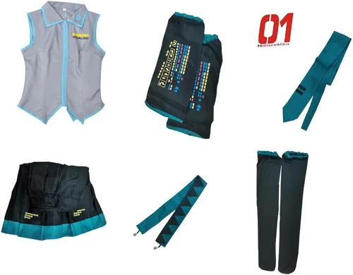 Vista 5 de Disfraz de cosplay para mujer, vestido de anime, uniforme escolar, disfraces de Halloween