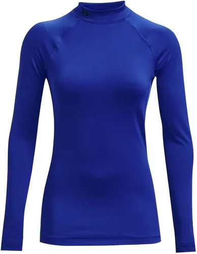 Vista 6 de Under Armour ColdGear Authentics - Camiseta de cuello alto falso para mujer