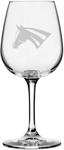 Vista 81 de Abaco Barb Body Horse - Copa de vino grabada multiusos (12.75 onzas) Unique Gifts for Horse Lovers, Personalized Wine Glasses, All-Purpose