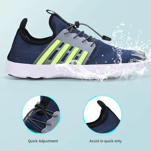 Vista 7 de Whatseaso Water Shoes for Women Men Lightweight Quick Dry Beach Adult Aqua Barefoot Athletic Sports Shoes for Swim Surf Pool Hiking Diving Walking