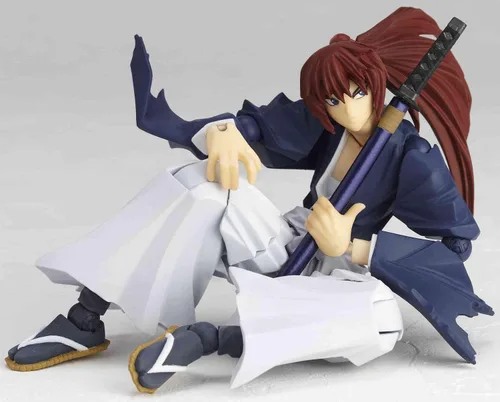 Vista 5 de Rurouni Kenshin Revoltech - Figura de acción Super Poseable #110 Himura Battohsai