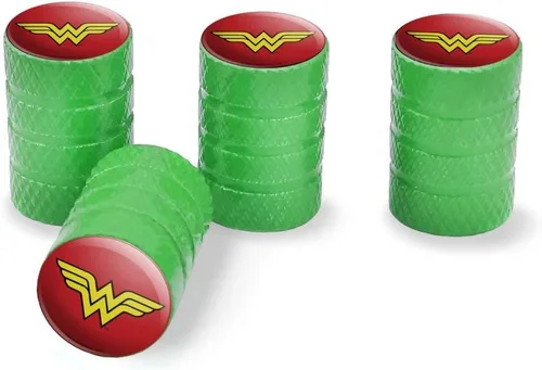 Vista 13 de GRAPHICS & MORE - Tapones para válvulas de llantas con el logotipo clásico de Wonder Woman