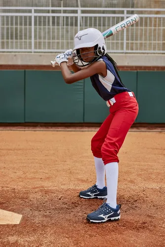 Vista 3 de Mizuno Girls' Belted Fastpitch Softball Pant