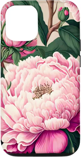 Vista 28 de Funda con diseño artístico de peonía rosa para iPhone 16