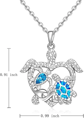 Vista 7 de Hummingbird Cat Turtle Necklace for Women Celtic Pentagram Pentacle Necklace Pendant 925 Sterling Silver Halloween