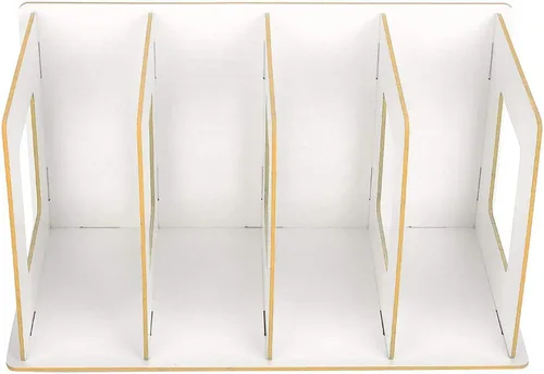 Vista 2 de Estantería para libros, muebles para el hogar, estantería para niños (blanco cálido)