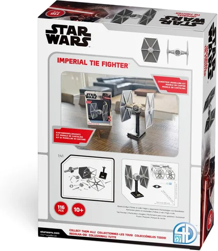 Vista 6 de Rompecabezas 4D - Star Wars: Tie Fighter/LN - Kit de modelo de papel 129 para adolescentes y adultos - A partir de 14 años