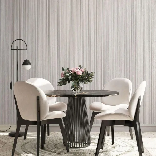 Vista 5 de CONCORD WALLCOVERINGS ™ Papel tapiz moderno texturizado geométrico, vinilo decorativo para pared, brillo y mica, estructura y alivio, gris fósil, 21