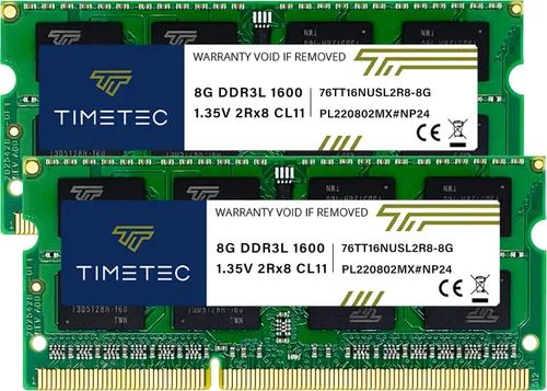 Vista 8 de Timetec 4GB DDR3L / DDR3 1600MHz PC3L-12800 / PC3-12800 Sin ECC Sin Búfer 1.35V / 1.5V CL11 2Rx8 Rango Dual 204 Pines SODIMM Portátil Notebook PC