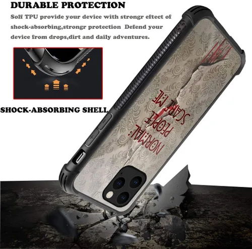 Vista 4 de CARLOCA Funda compatible con iPhone 11 Pro, diseño gráfico de American Horror Story para iPhone 11 Pro, diseño gráfico a prueba de golpes