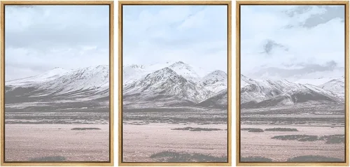 Vista 24 de SIGNWIN Lienzo enmarcado para pared, juego de decoración de guardería de bosques, niebla y niebla sobre bosque de montaña oscura, naturaleza, arte