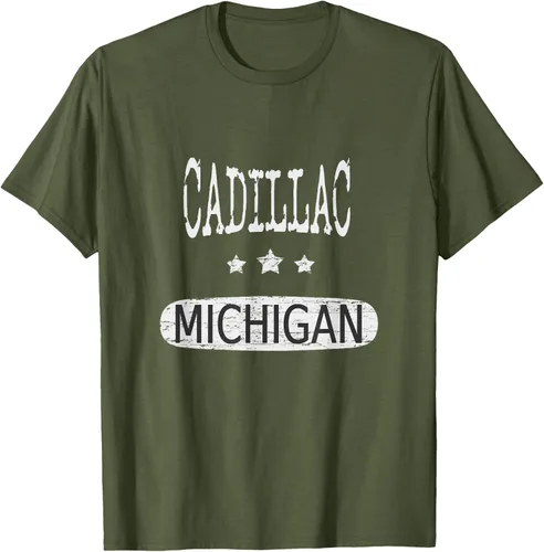 Vista 54 de Vintage Cadillac Michigan Camiseta